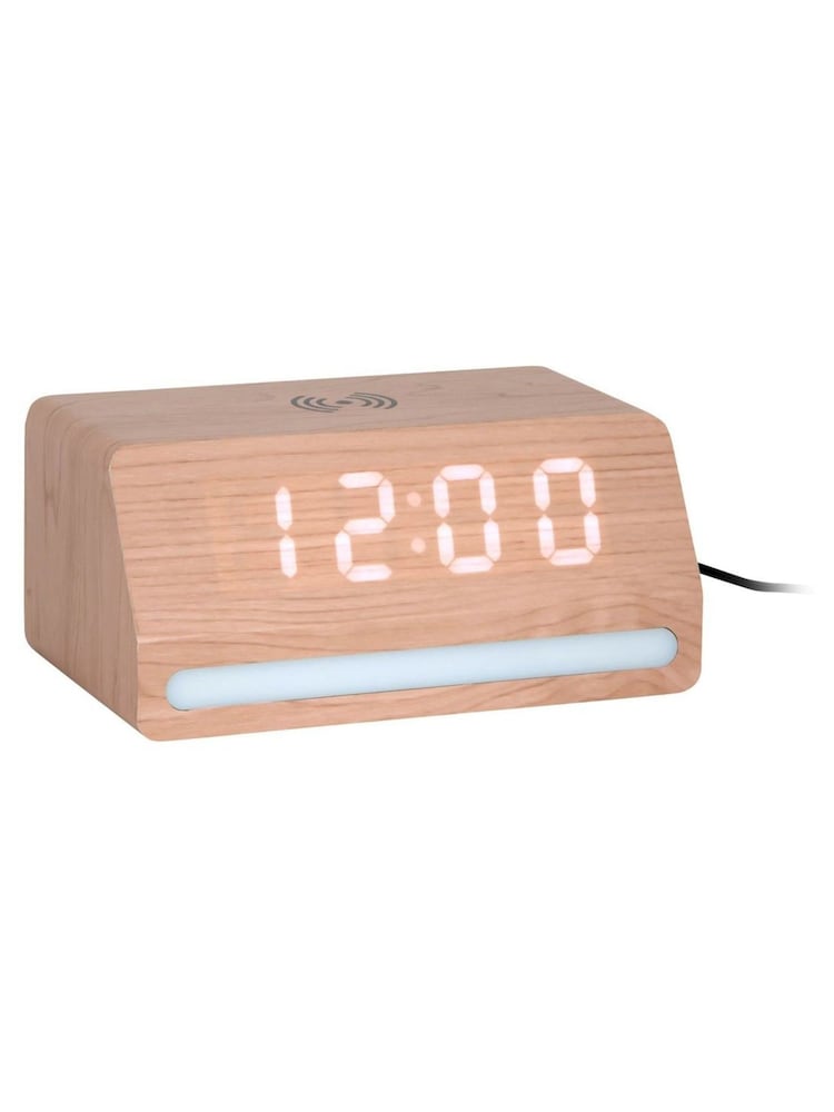 Karlsson Light wood Retro LED Alarm Clock - Image 2 of 5