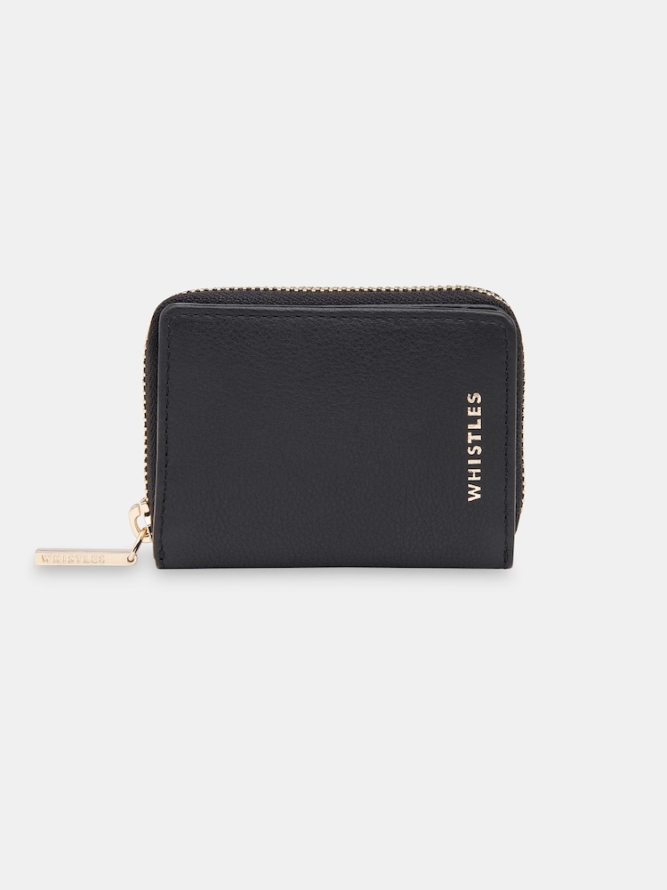Whistles Black Koa Compact Purse - Image 1 of 4