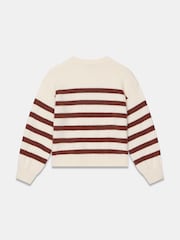 Mint Velvet Orange Striped Knit Jumper - Image 8 of 8