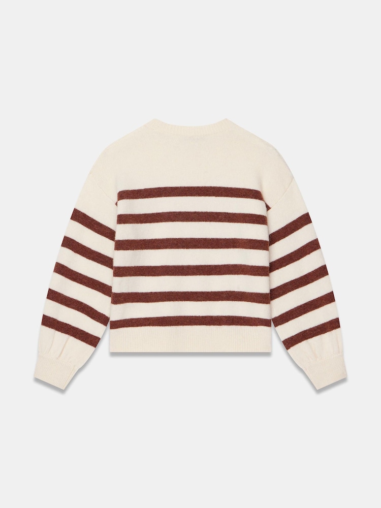 Mint Velvet Orange Striped Knit Jumper - Image 8 of 8