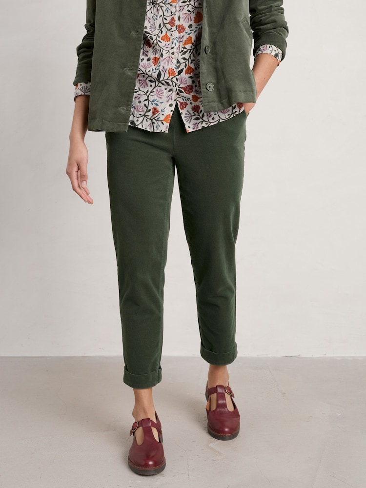 Seasalt Cornwall Green Crackington Trousers - Image 2 of 4 Seasalt Cornwall Green Crackington Trousers - Image 2 of 4