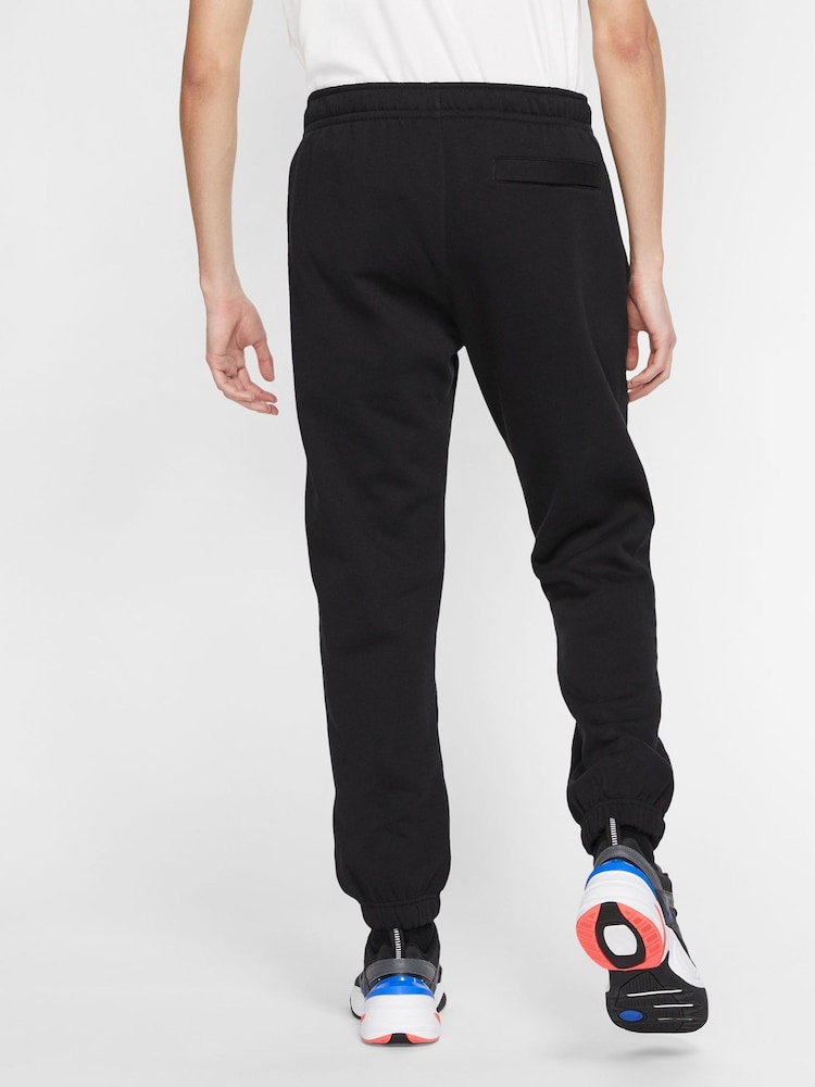 Nike Black Club Cuffed Joggers - Image 2 of 16