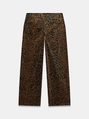 Mint Velvet Leopard Print Velvet Wide Trousers - Εικόνα 7 από 7