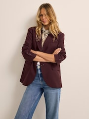 Mint Velvet Red Single Breasted Blazer - Image 1 of 8