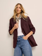 Mint Velvet Red Single Breasted Blazer - Image 6 of 8