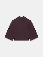 Mint Velvet Red Cotton Blend High Neck Top - Image 6 of 7