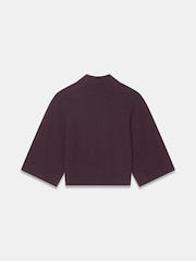 Mint Velvet Red Cotton Blend High Neck Top - Image 7 of 7