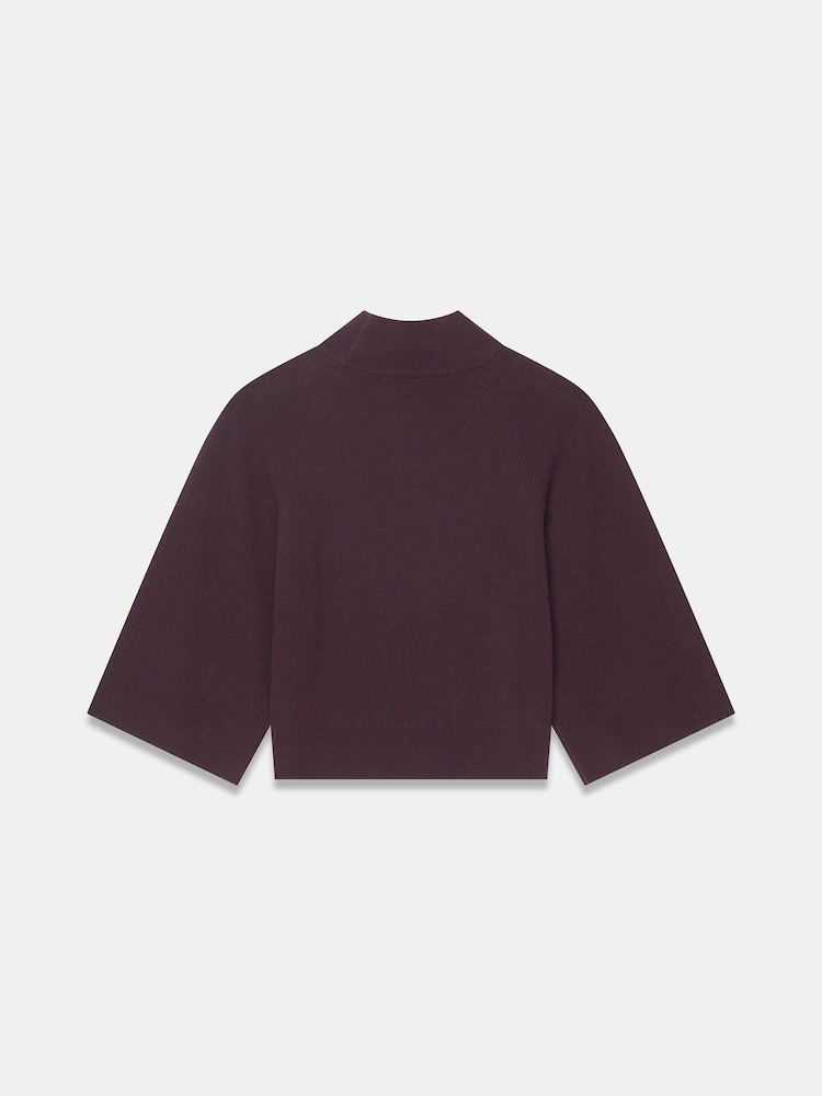 Mint Velvet Red Cotton Blend High Neck Top - Image 7 of 7