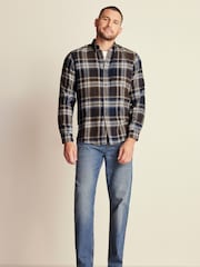Navy Blue Check Long Sleeve Shirt - Image 2 of 7