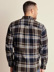 Navy Blue Check Long Sleeve Shirt - Image 3 of 7