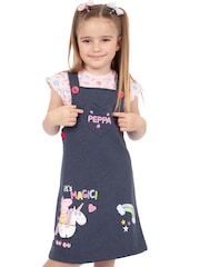 Character Grey/Pink Peppa Pig Dress - Image 5 of 8