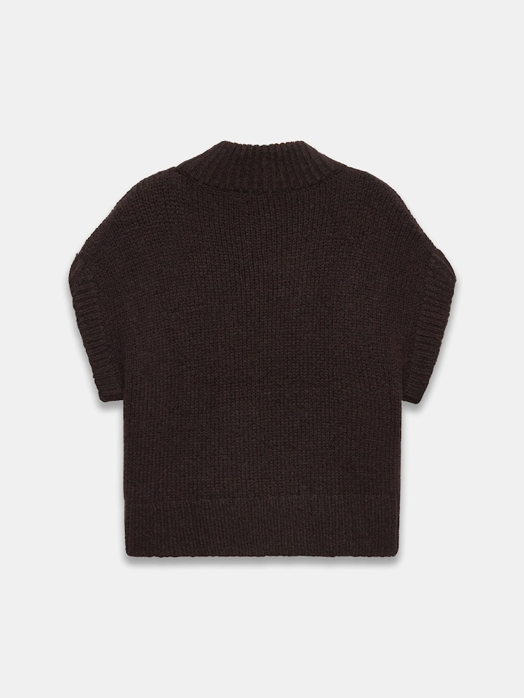 Marrón - Mint Velvet Wool Blend Knitted Top - Imagen 7 de 7 Marrón - Mint Velvet Wool Blend Knitted Top - Imagen 7 de 7