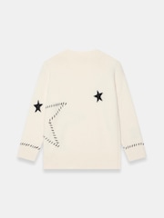 Mint Velvet Cream Star Knit Jumper - Image 7 of 7
