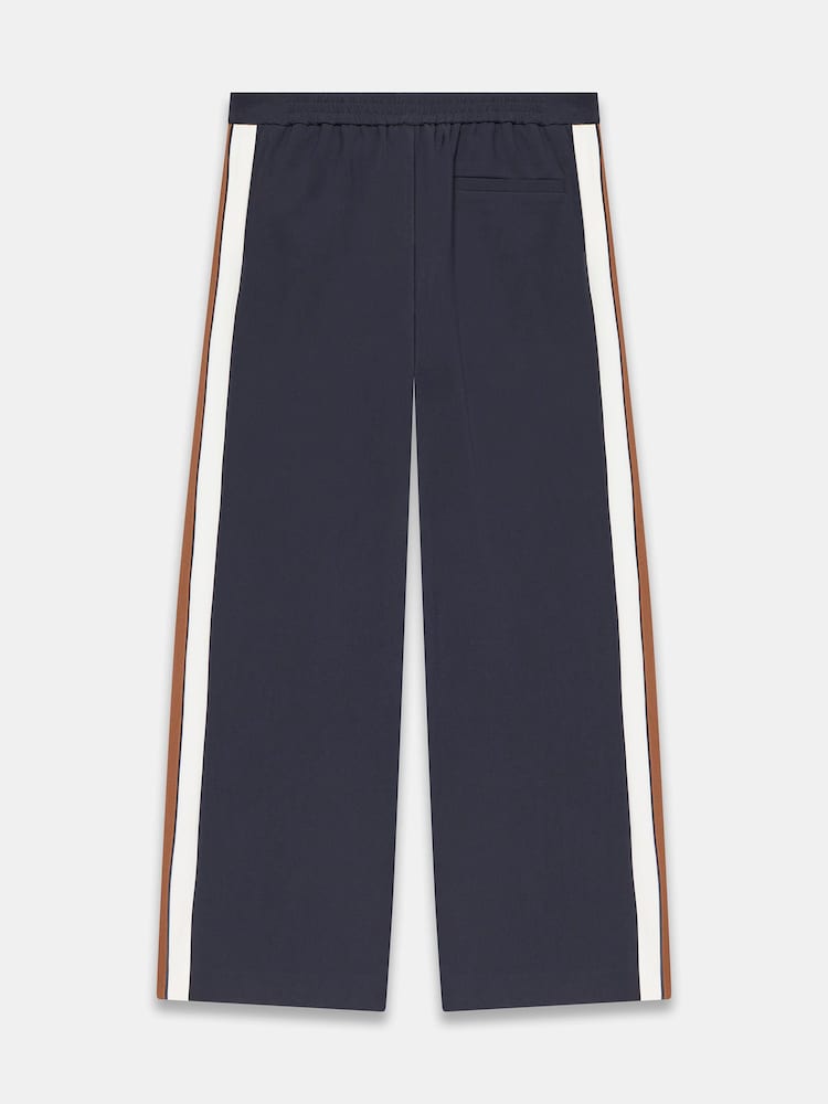 Mint Velvet Blue Side Stripe Wide Leg Trousers - Image 7 of 7 Mint Velvet Blue Side Stripe Wide Leg Trousers - Image 7 of 7