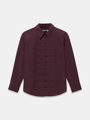 Mint Velvet Red Cotton Blend Knot Button Shirt - Image 6 of 7