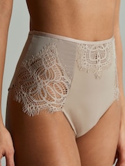 B by Ted Baker Формирующий серо-коричневый коричневый бриджи с высокой талией - Image 5 of 7