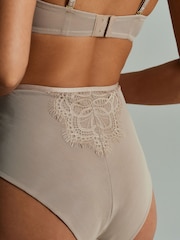 B by Ted Baker Формирующий серо-коричневый коричневый бриджи с высокой талией - Image 6 of 7