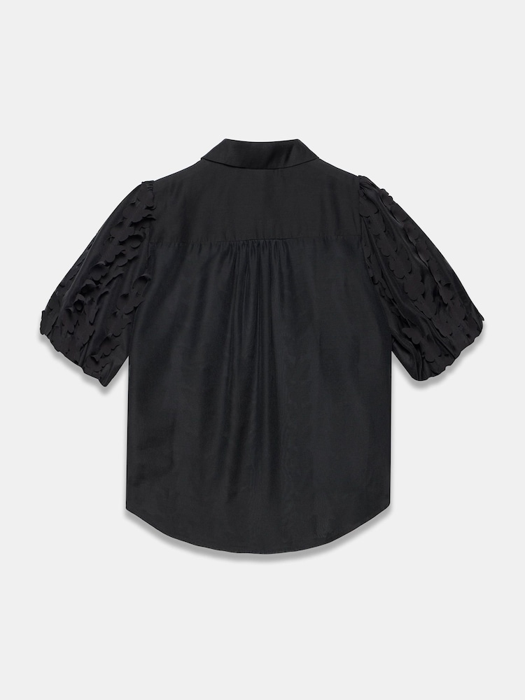 Mint Velvet Black Butterfly Applique Shirt - Image 7 of 7
