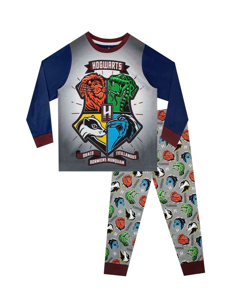 Character Blue/Grey Harry Potter Dressing Gown And Pyjamas Set - Image 1 of 7