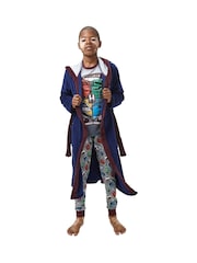 Character Blue/Grey Harry Potter Dressing Gown And Pyjamas Set - Image 6 of 7