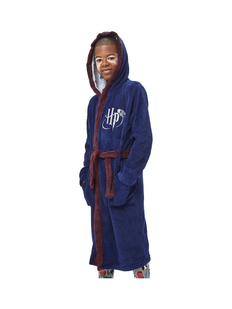 Character Blue/Grey Harry Potter Dressing Gown And Pyjamas Set - Image 7 of 7