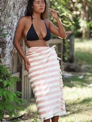SlowTide Cabana Fringe Artistic Beach Towel - Image 4 de 4