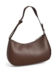 PIECES Brown 90's Shoulder Bag - Image 5 of 7