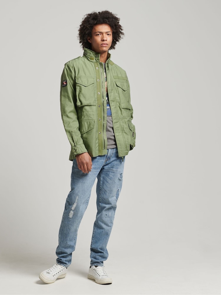 Superdry Green Vintage M65 Military Jacket - Image 3 of 6