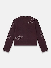 Mint Velvet Embroidered Motif Knit Cardigan - Obrázek 7 z 7