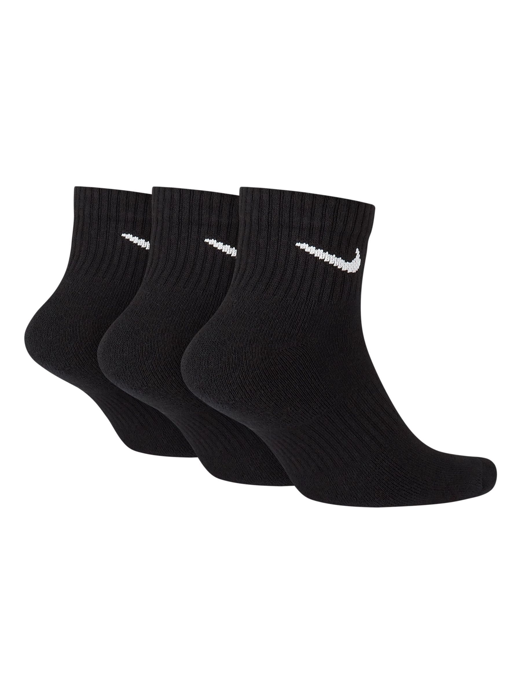nike black cushioned crew socks