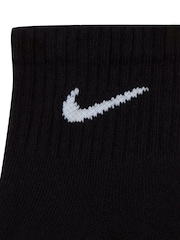 Svart - Ankel - Nike Everyday Cushioned Crew Socks 3 Paket - Bild 4 av 4