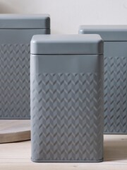 Set of 3 Charcoal Grey Oakley Storage Tins - Image 3 of 5