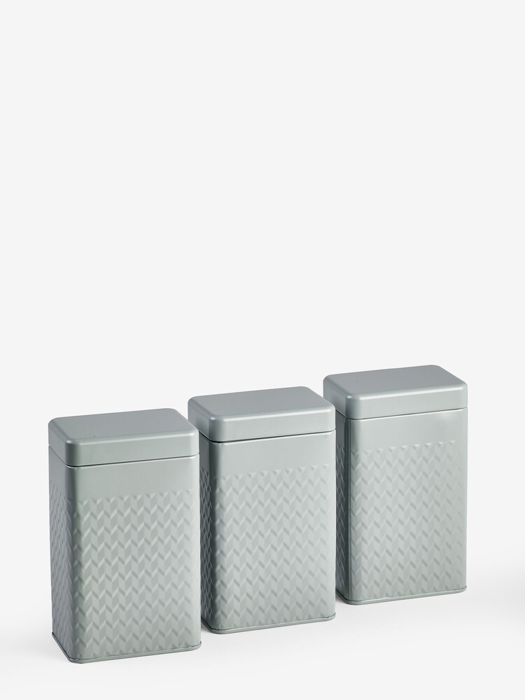 Set of 3 Charcoal Grey Oakley Storage Tins - Image 5 of 5
