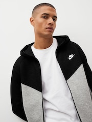 Nike Black/Grey Tech Fleece Zip-Up Hoodie - Image 3 of 4