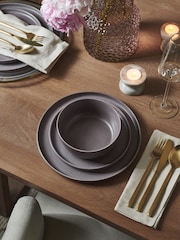 12 Piece Mineral Grey Elda Dinner Set - Image 1 of 5