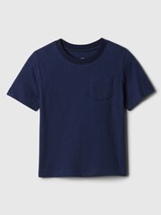 Gap Navy/Blue Pocket Crew Neck Short Sleeve T-Shirt (Newborn-5yrs) - Image 1 of 1