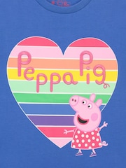 Character Blue/Pink Peppa Pig Long 100% Cotton Pyjamas - Image 3 of 5