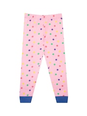 Character Blue/Pink Peppa Pig Long 100% Cotton Pyjamas - Image 4 of 5