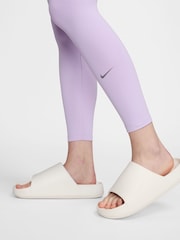 Nike Lilac Purple Dri-FIT One High Waisted Leggings - Image 7 of 8