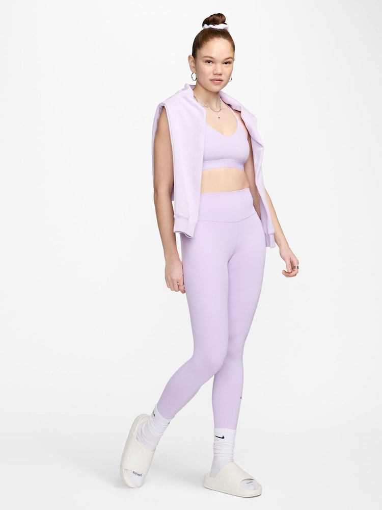 Nike Lilac Purple Dri-FIT One High Waisted Leggings - Image 8 of 8