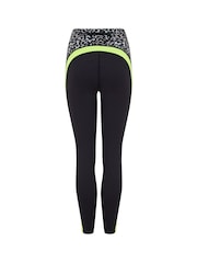Pour Moi Black Energy Panelled Full Length Sports Leggings - Image 5 of 5