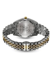 Rotary Silver Green Dial Two Tone Stainless Steel Bracelet Watch - Image 4 of 6