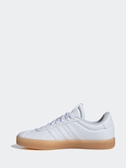 adidas White Brown adidas VL Court 3.0 Trainers - Image 2 of 9