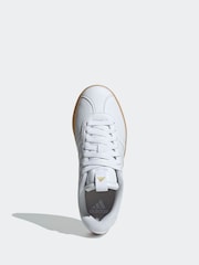 adidas White Brown adidas VL Court 3.0 Trainers - Image 6 of 9