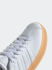 adidas White Brown adidas VL Court 3.0 Trainers - Image 8 of 9