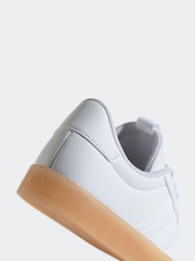 adidas White Brown adidas VL Court 3.0 Trainers - Image 9 of 9