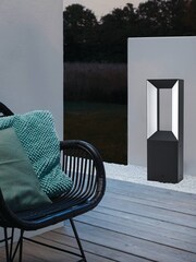 Eglo Black Riforano LED Linear Outdoor Post Light - Image 1 of 3