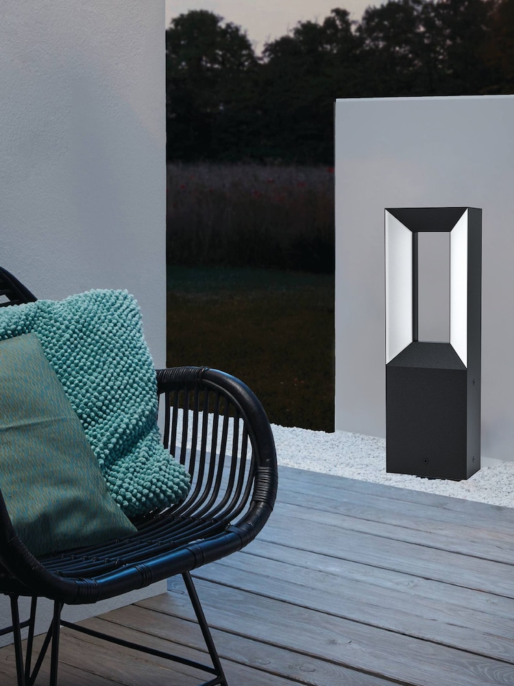Eglo Black Riforano LED Linear Outdoor Post Light - Image 1 of 3
