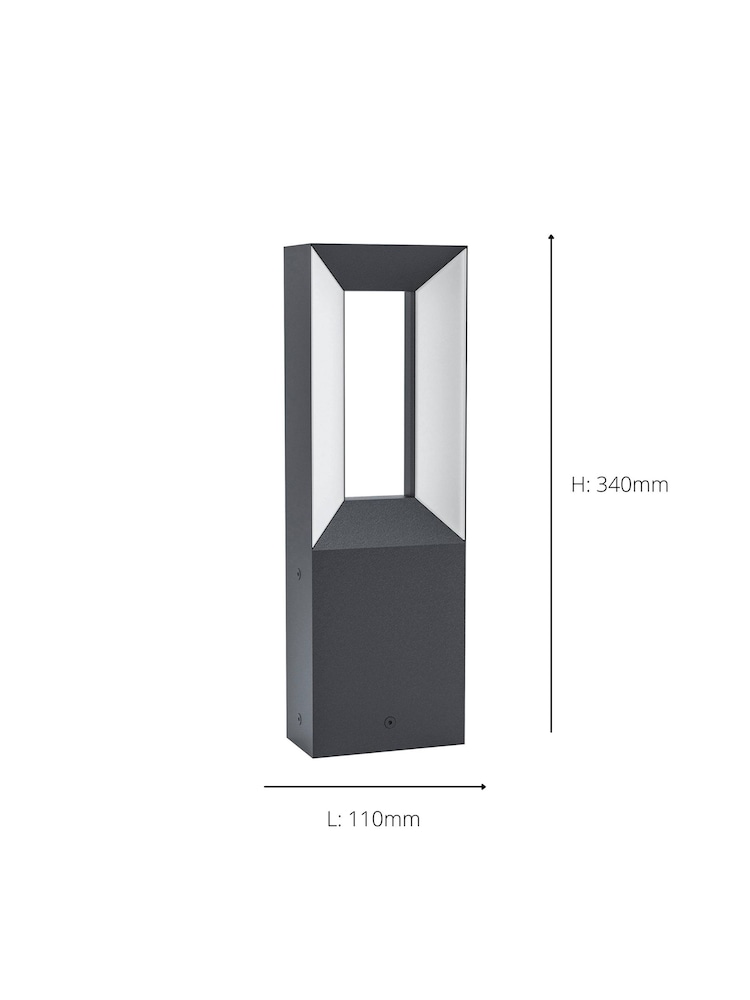 Eglo Black Riforano LED Linear Outdoor Post Light - Image 3 of 3