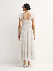 Rixo Cream Kendall Dress in Layla Dot - Image 4 of 6